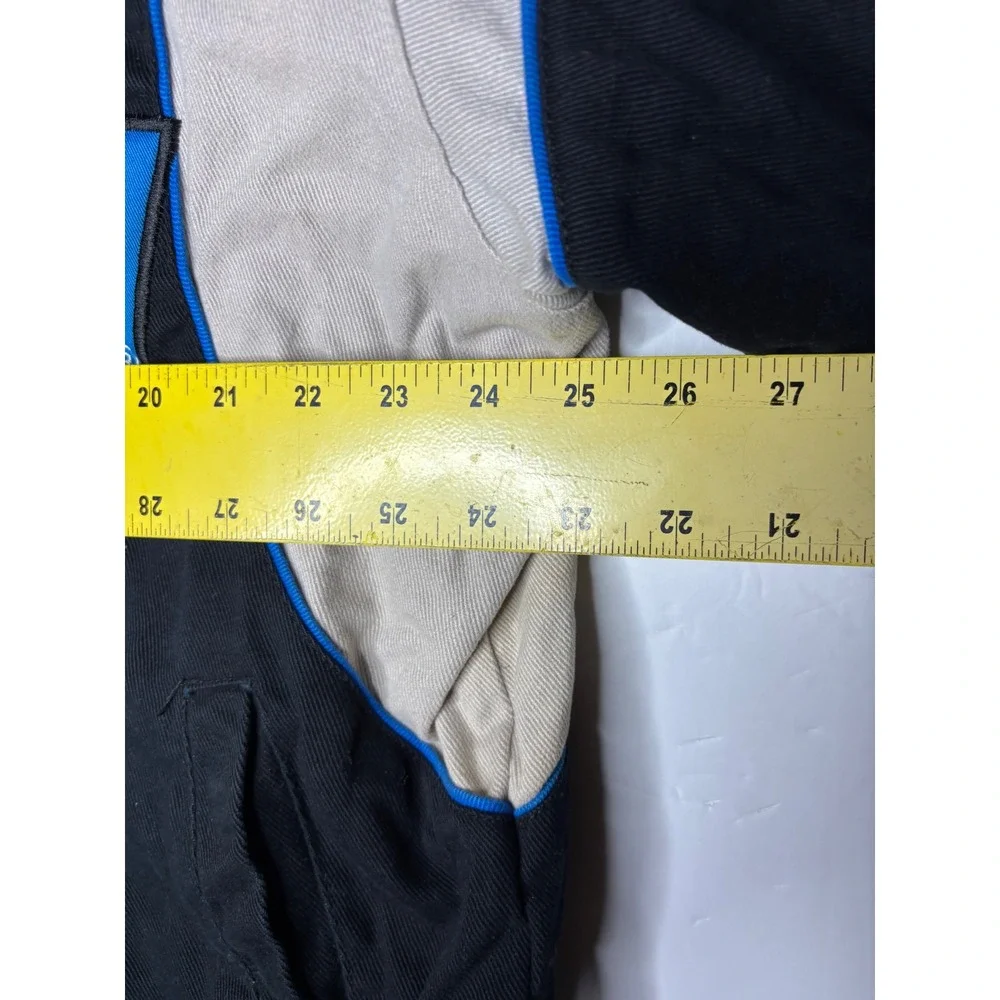 JH Design NASCAR Racing Jacket Mens XL Black Cotton Twill Embroidered Bomber Y2K